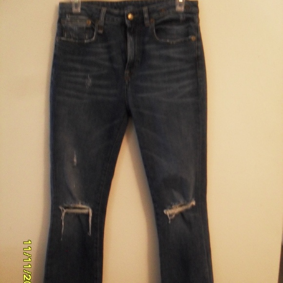 R13 Denim - WOMEN'S SIZE 29 R13 DISTRESSED JEANS ITALY